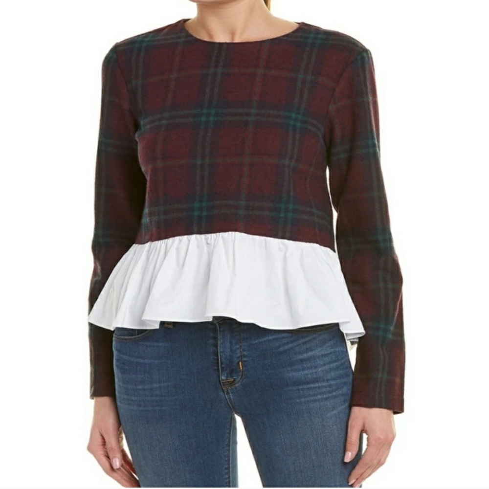 English Factory Plaid Shirt NWT